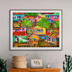 Colorful Houses Art Print